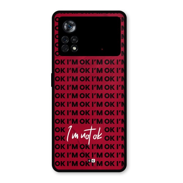 Really Not Ok Metal Back Case for Poco X4 Pro 5G