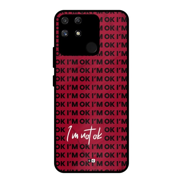 Really Not Ok Metal Back Case for Realme Narzo 50A