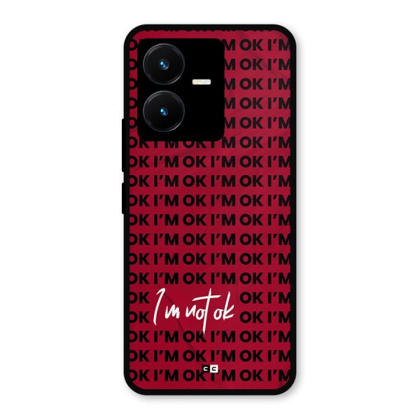 Really Not Ok Metal Back Case for Vivo Y22