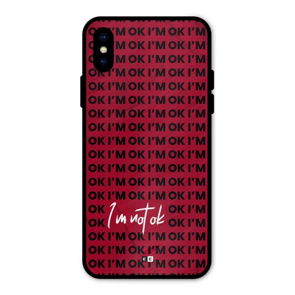 Really Not Ok Metal Back Case for iPhone X