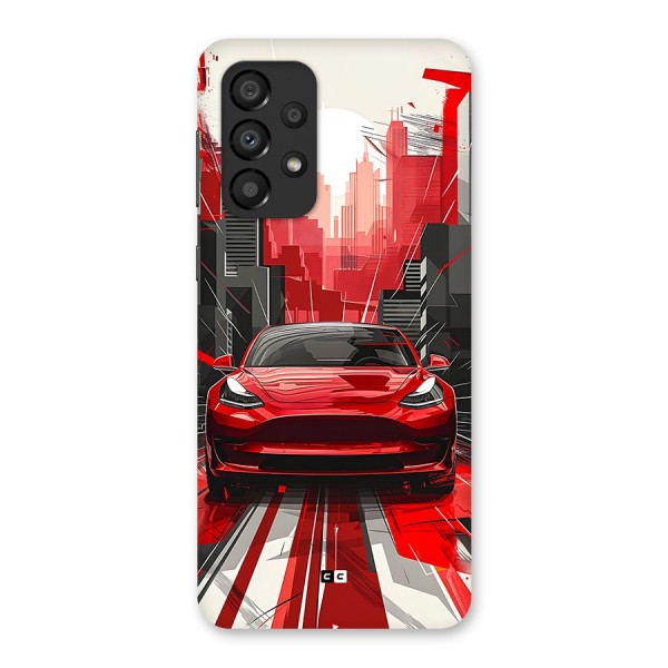Red And Black Car Back Case for Galaxy A33 5G