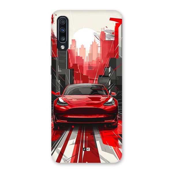 Red And Black Car Back Case for Galaxy A70