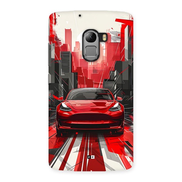 Red And Black Car Back Case for Lenovo K4 Note