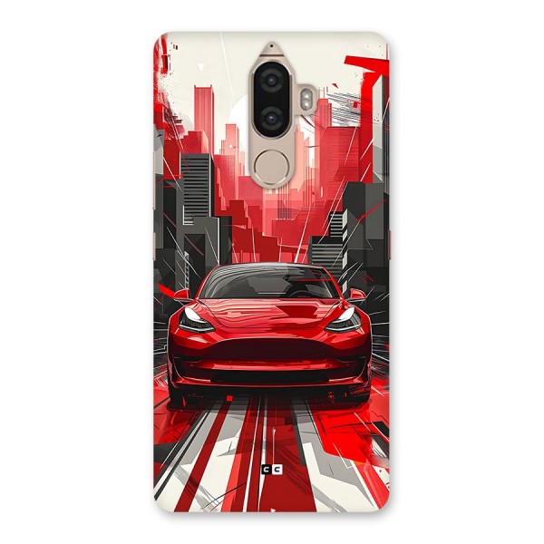 Red And Black Car Back Case for Lenovo K8 Note