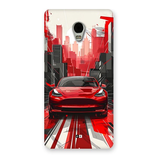 Red And Black Car Back Case for Lenovo Vibe P1
