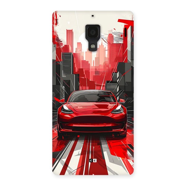 Red And Black Car Back Case for Redmi 1s