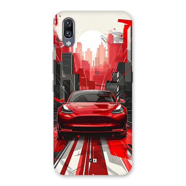 Red And Black Car Back Case for Vivo NEX