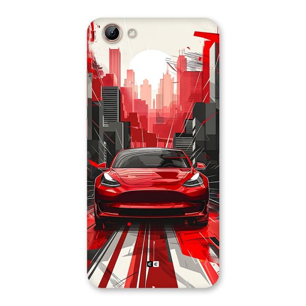 Red And Black Car Back Case for Vivo Y71i