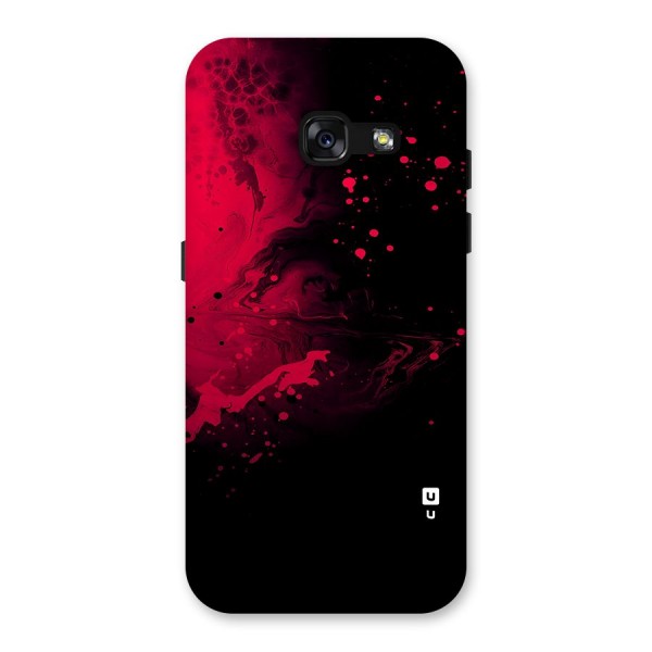 Red Black Splash Art Back Case for Galaxy A3 (2017)
