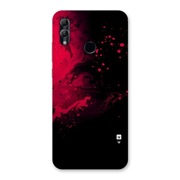 Red Black Splash Art Back Case for Honor 10 Lite