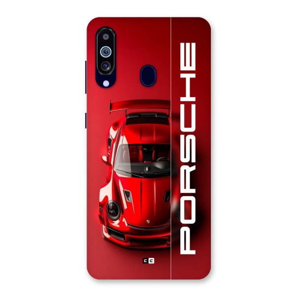 Red Porsche Back Case for Galaxy A60