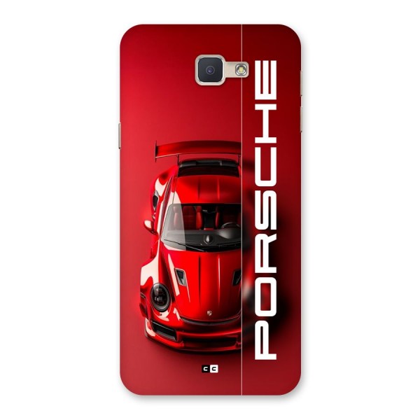 Red Porsche Back Case for Galaxy J5 Prime
