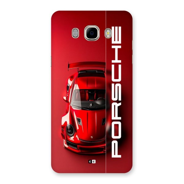 Red Porsche Back Case for Galaxy J7 2016
