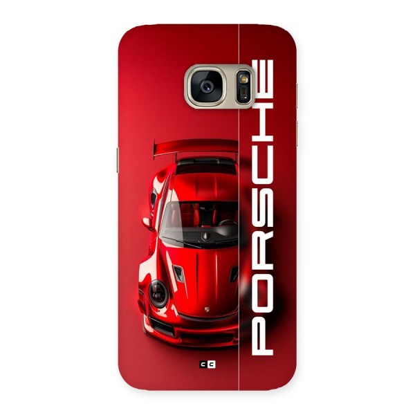 Red Porsche Back Case for Galaxy S7