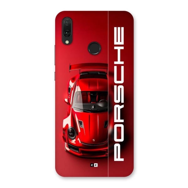 Red Porsche Back Case for Huawei Y9 (2019)