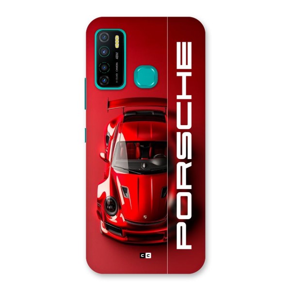 Red Porsche Back Case for Infinix Hot 9 Pro
