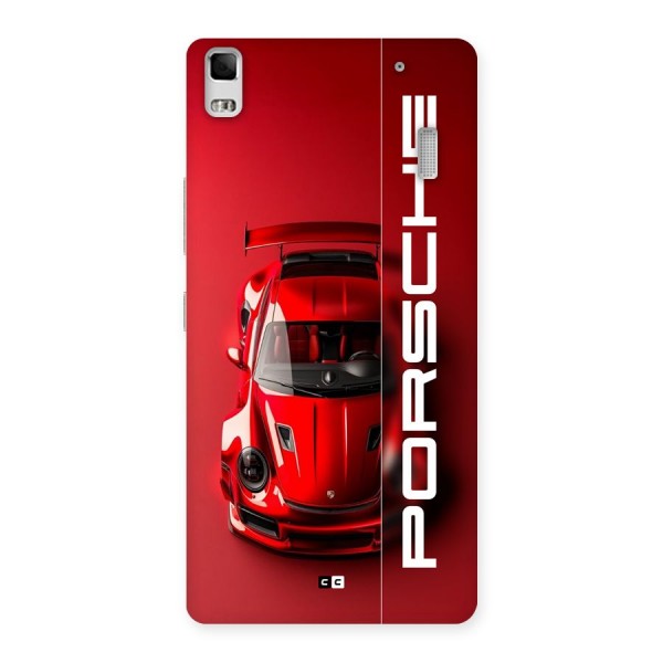 Red Porsche Back Case for Lenovo K3 Note