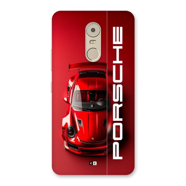 Red Porsche Back Case for Lenovo K6 Note