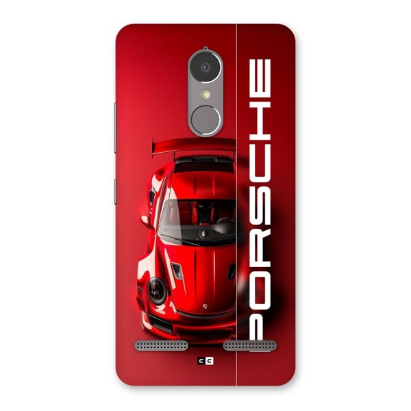 Red Porsche Back Case for Lenovo K6 Power