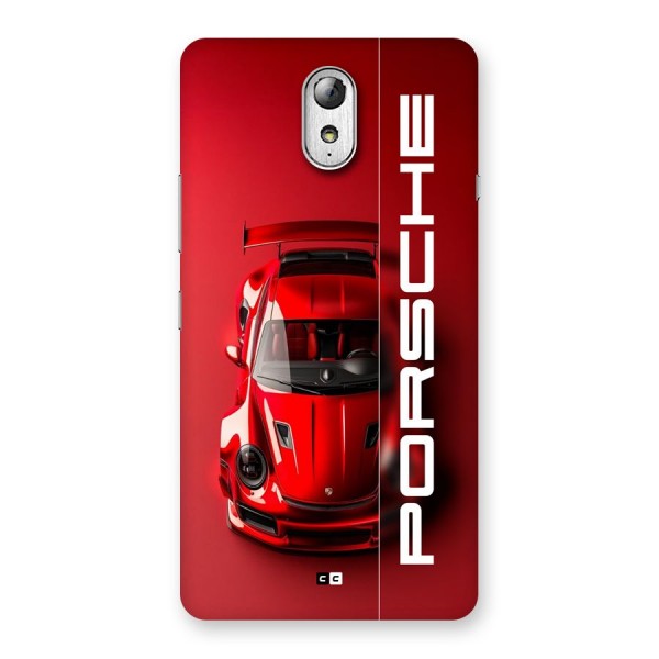 Red Porsche Back Case for Lenovo Vibe P1M