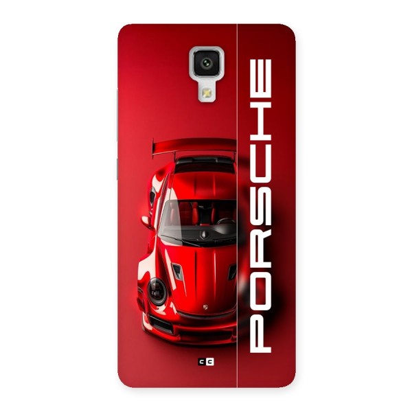 Red Porsche Back Case for Mi4