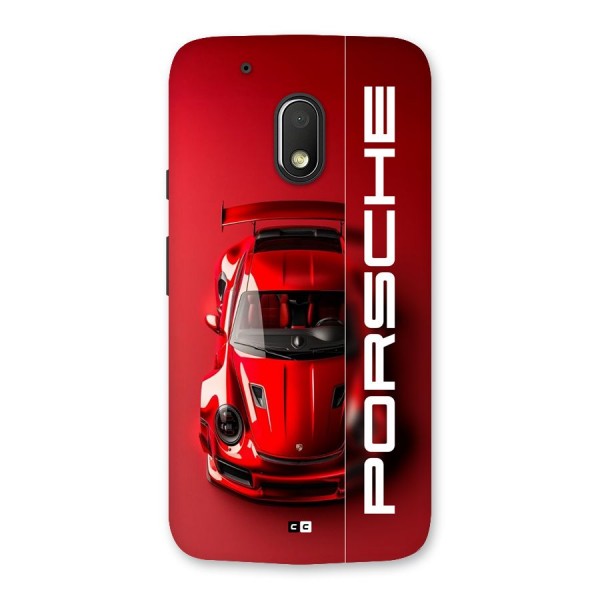 Red Porsche Back Case for Moto G4 Play