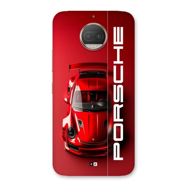 Red Porsche Back Case for Moto G5s Plus