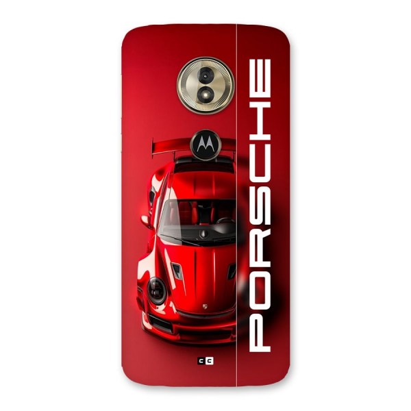 Red Porsche Back Case for Moto G6 Play