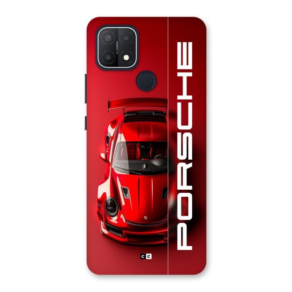 Red Porsche Back Case for Oppo A15