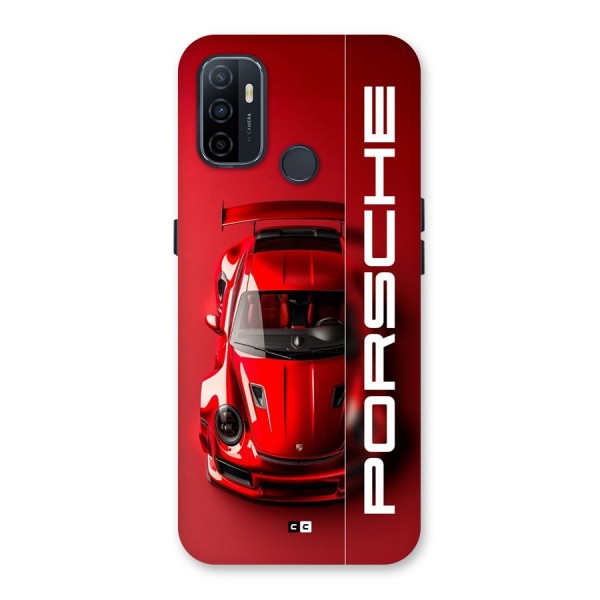 Red Porsche Back Case for Oppo A33 (2020)