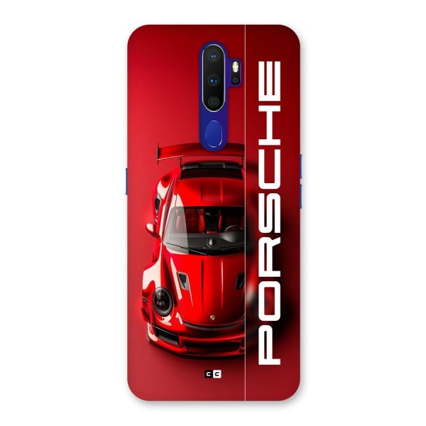 Red Porsche Back Case for Oppo A9 (2020)