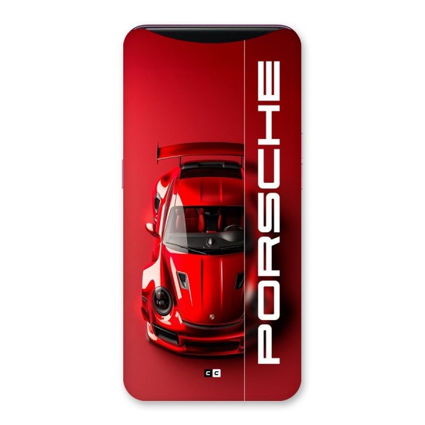 Red Porsche Back Case for Oppo Find X