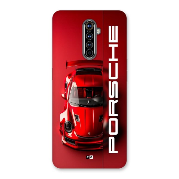 Red Porsche Back Case for Realme X2 Pro