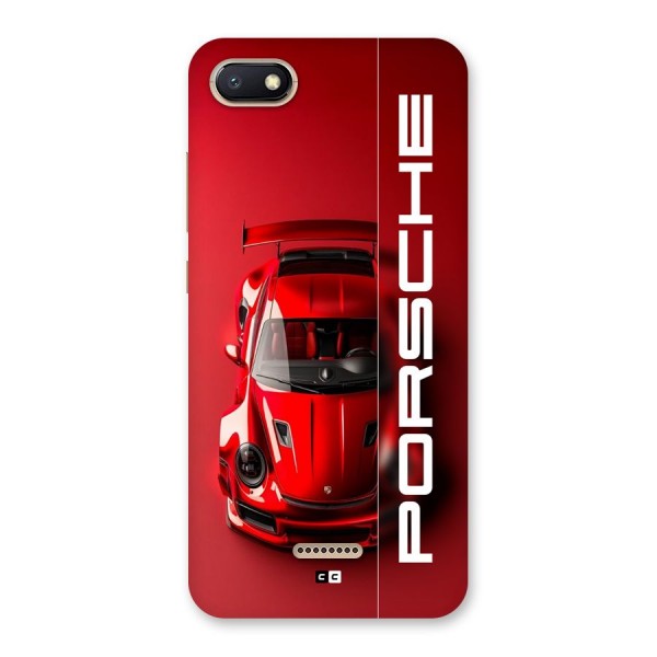 Red Porsche Back Case for Redmi 6A