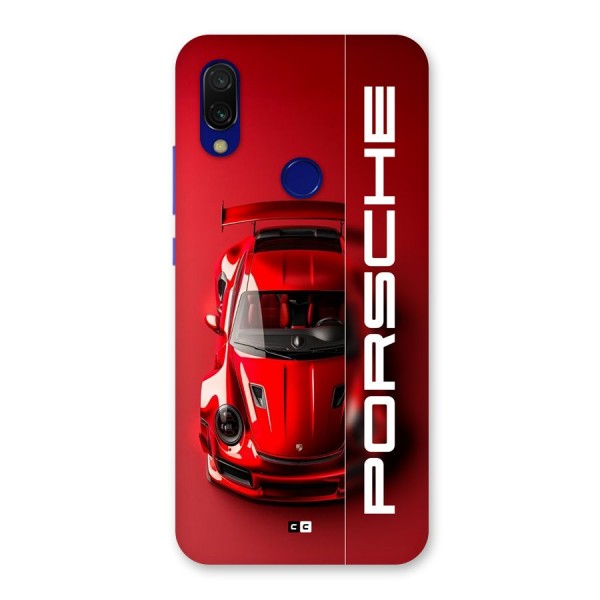 Red Porsche Back Case for Redmi Y3