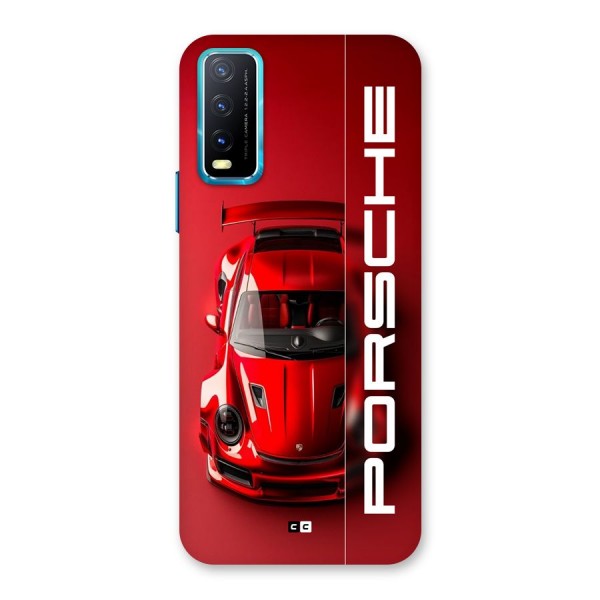 Red Porsche Back Case for Vivo Y12s