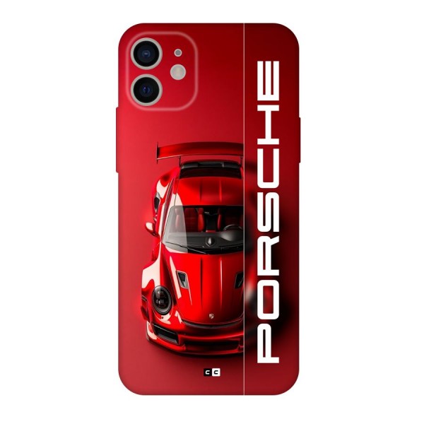Red Porsche Back Case for iPhone 11