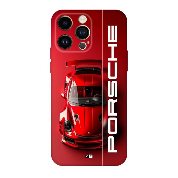 Red Porsche Back Case for iPhone 14 Pro Max