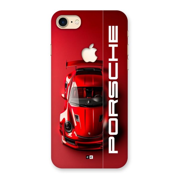Red Porsche Back Case for iPhone 7 Apple Cut