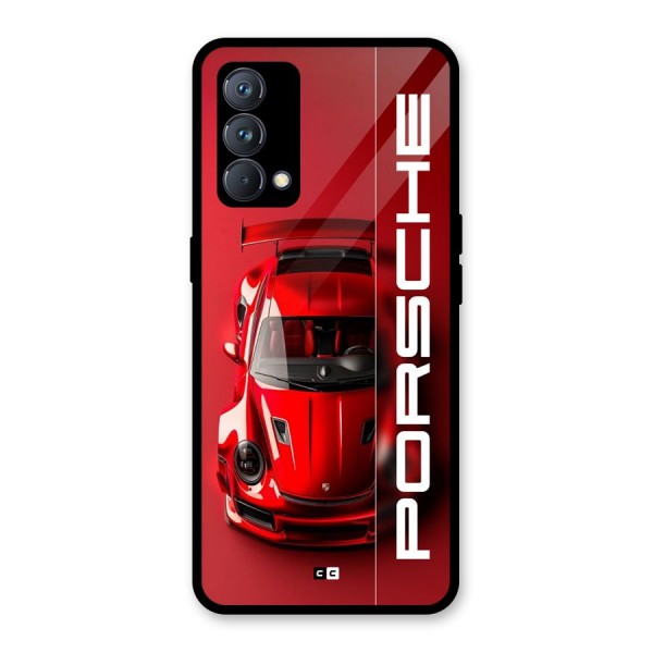 Red Porsche Glass Back Case for Realme GT Master Edition