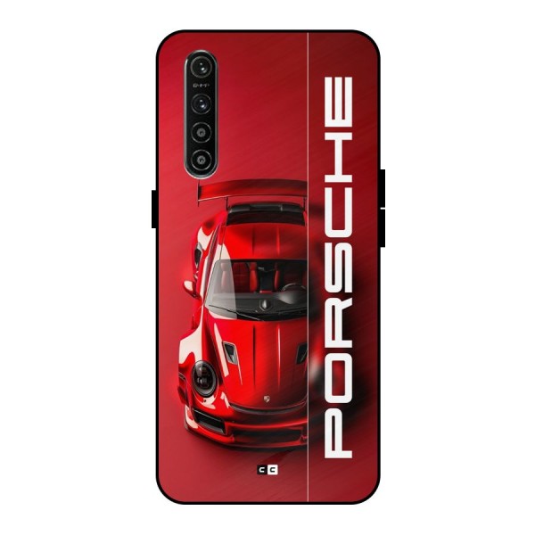 Red Porsche Metal Back Case for Realme XT