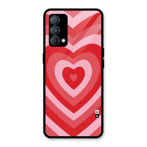 Red Retro Hearts Glass Back Case for Realme GT Master Edition
