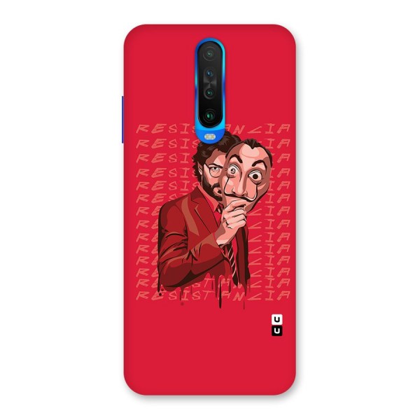 Resistancia Professor Art Back Case for Poco X2