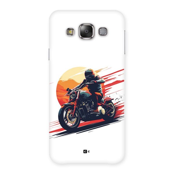 Retro Biker Back Case for Galaxy E7