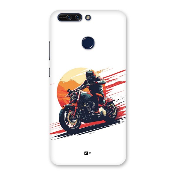 Retro Biker Back Case for Honor 8 Pro