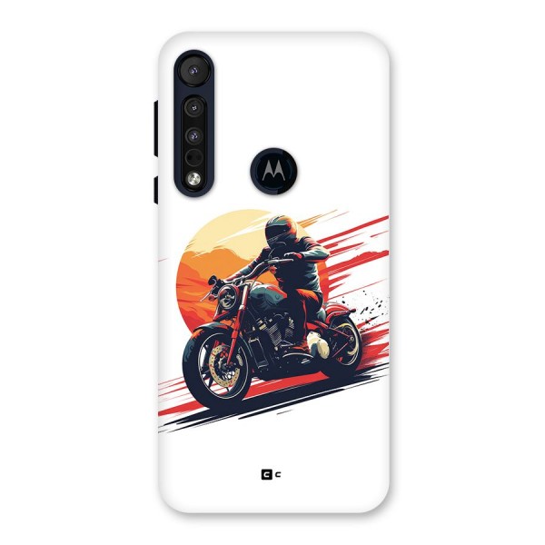 Retro Biker Back Case for Motorola One Macro