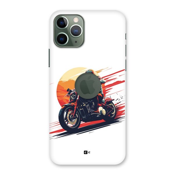 Retro Biker Back Case for iPhone 11 Pro Logo Cut