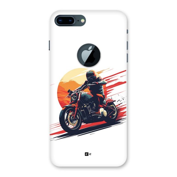 Retro Biker Back Case for iPhone 7 Plus Logo Cut