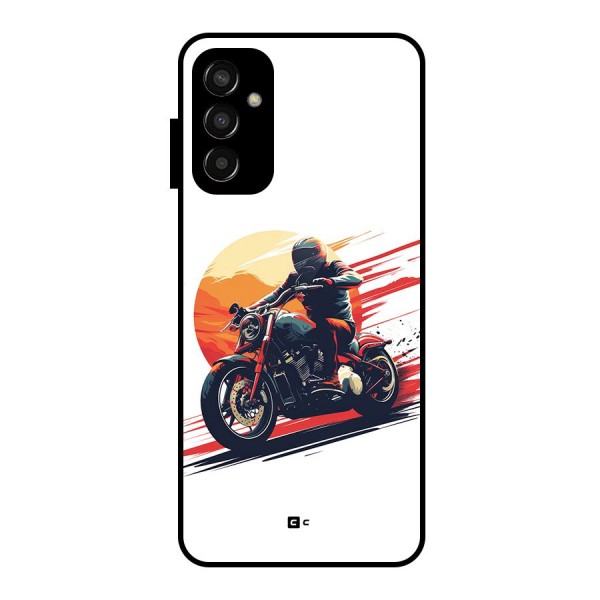Retro Biker Glass Back Case for Galaxy F13