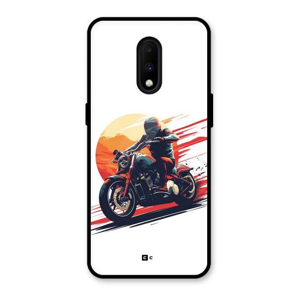 Retro Biker Glass Back Case for OnePlus 7